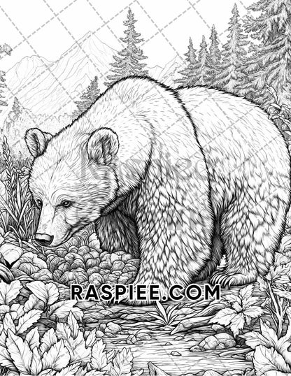Autumn Charm Adult Coloring Pages Printable PDF Instant Download