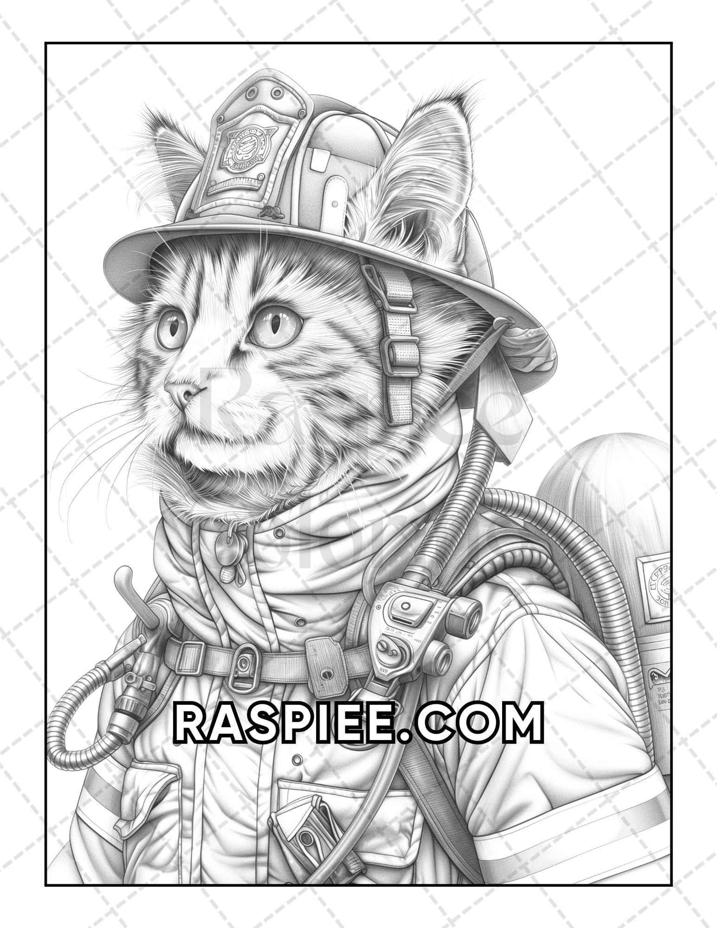 60 Cats Dressed Up Adult Coloring Pages Printable PDF Instant Download