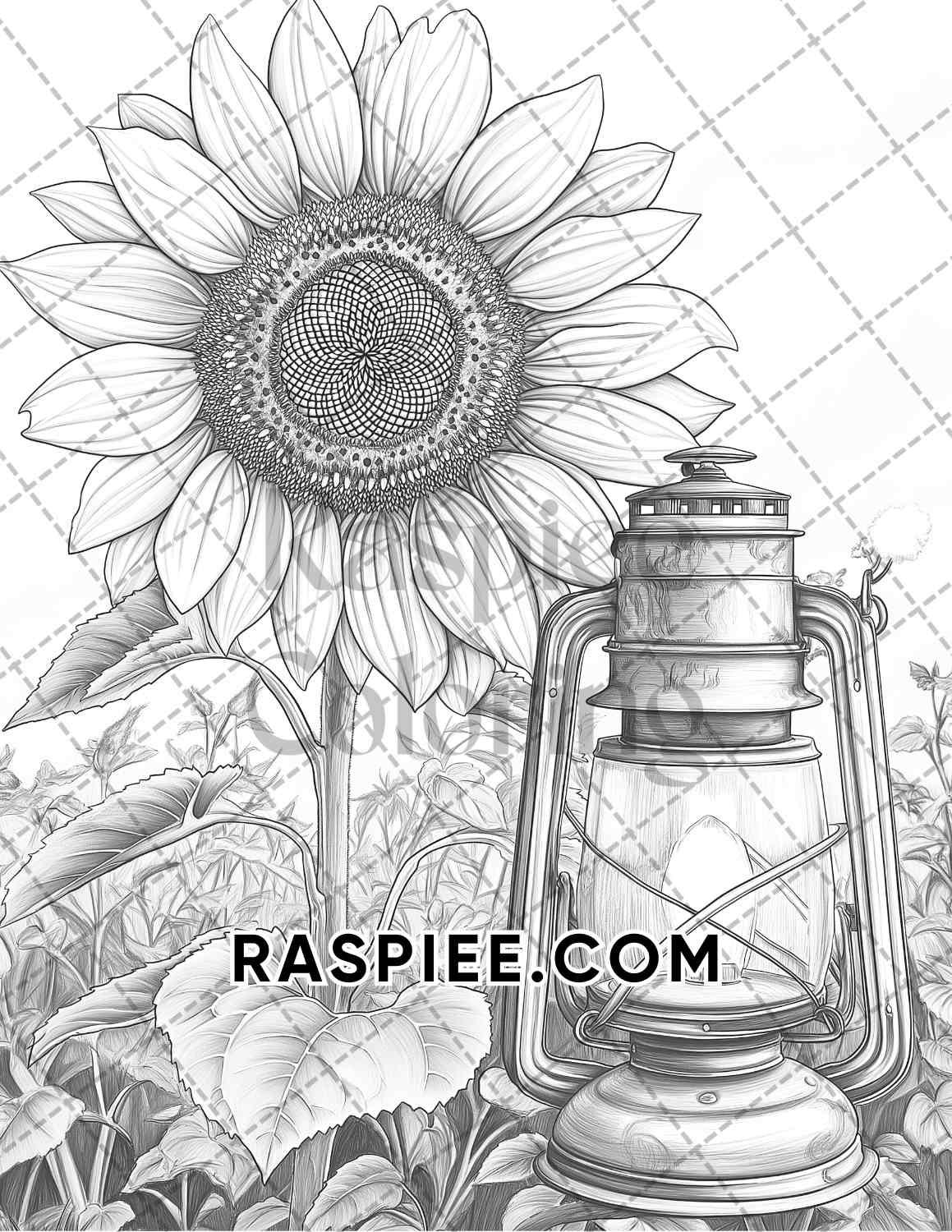 Fall Flowers Adult Coloring Pages Printable PDF Instant Download