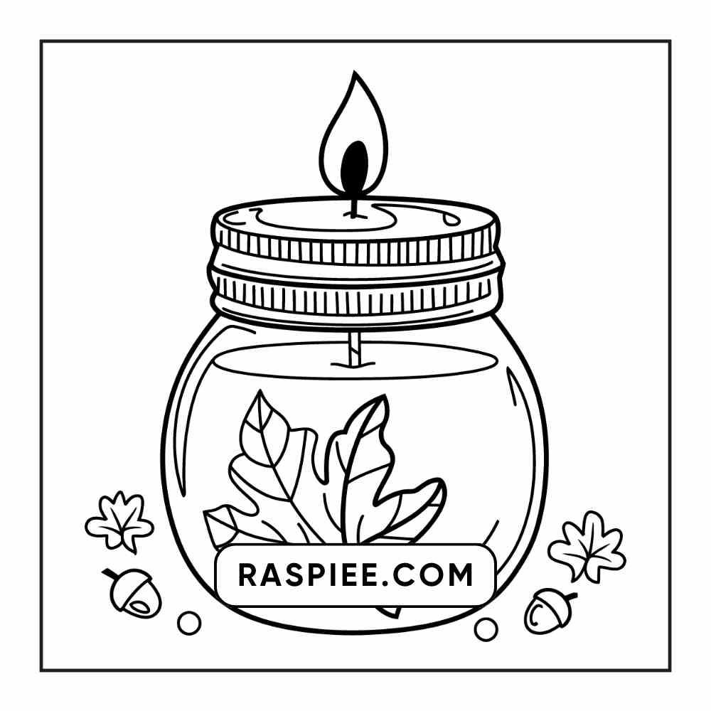 76 Bold and Easy Fall Vibes Coloring Pages Printable PDF Instant Download