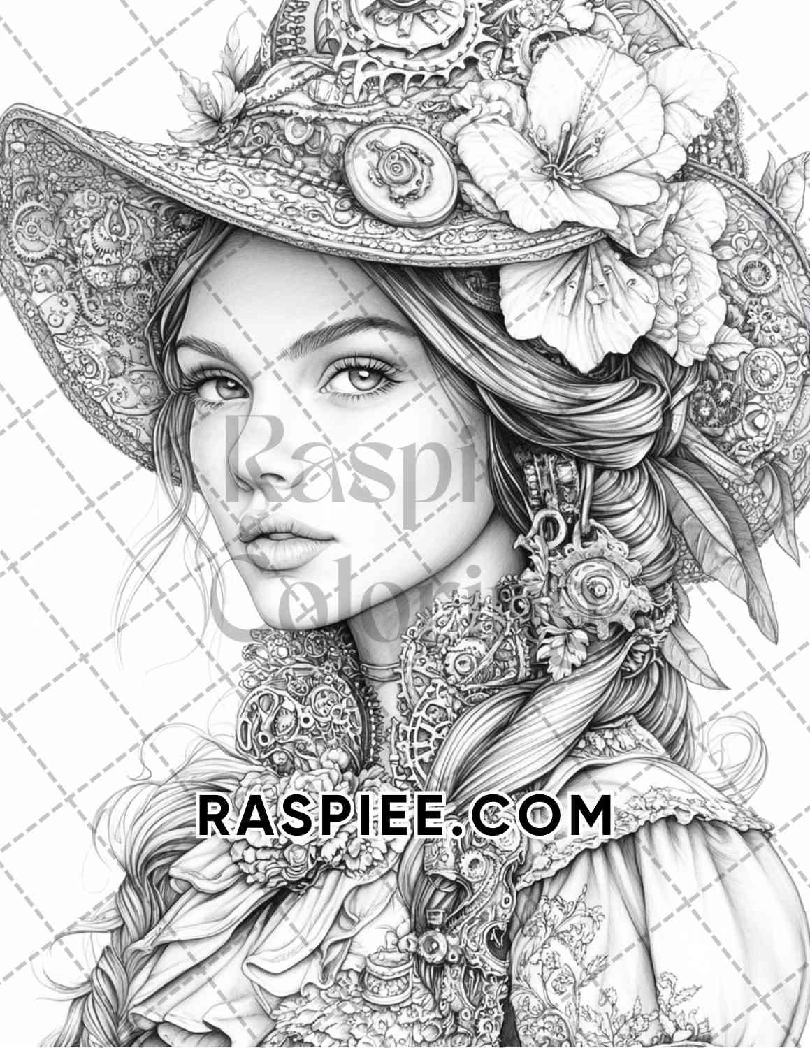 Enchanted Witches Adult Coloring Pages Printable PDF Instant Download