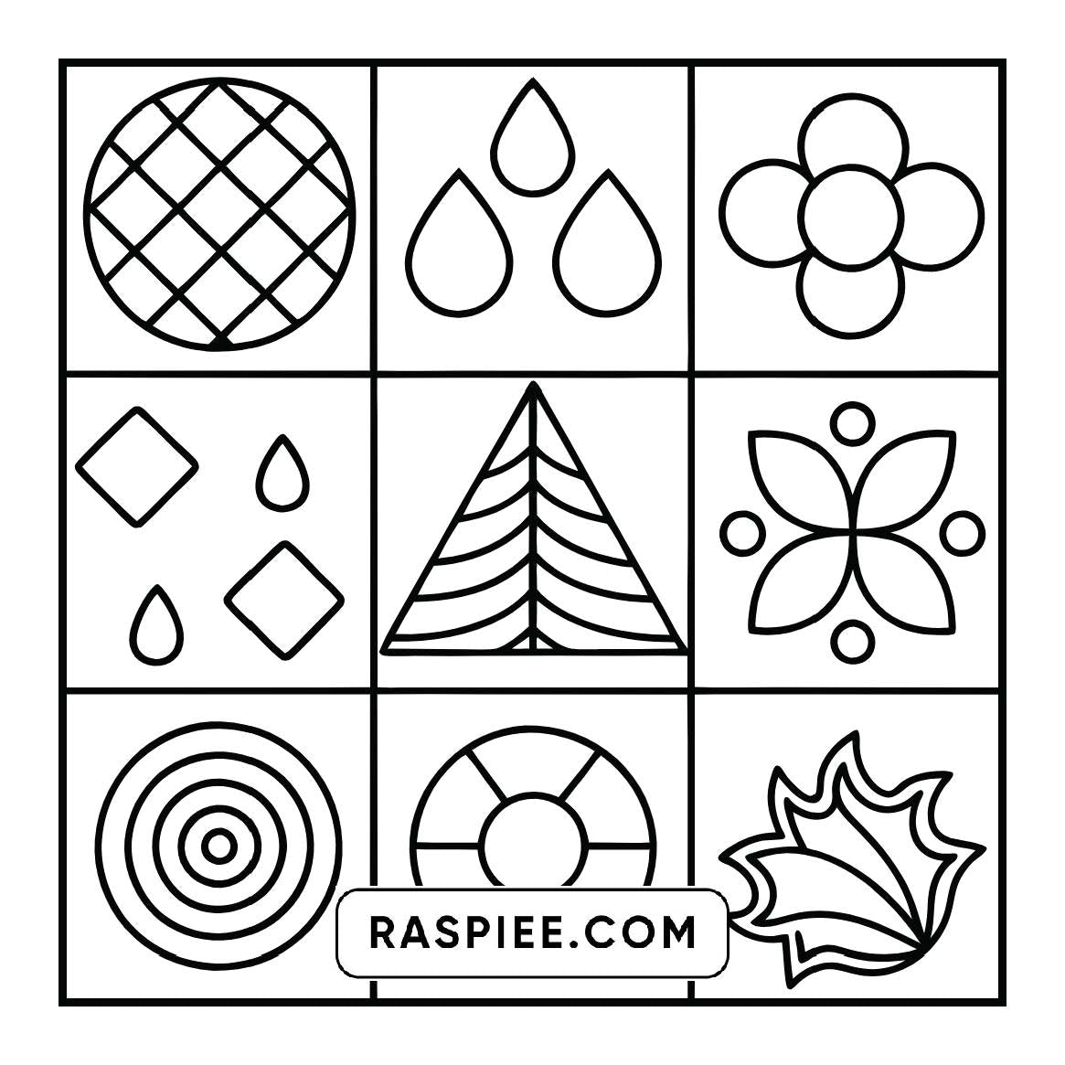 50 Bold and Easy Comfy Patterns Coloring Pages