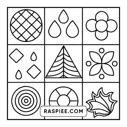 50 Bold and Easy Comfy Patterns Coloring Pages