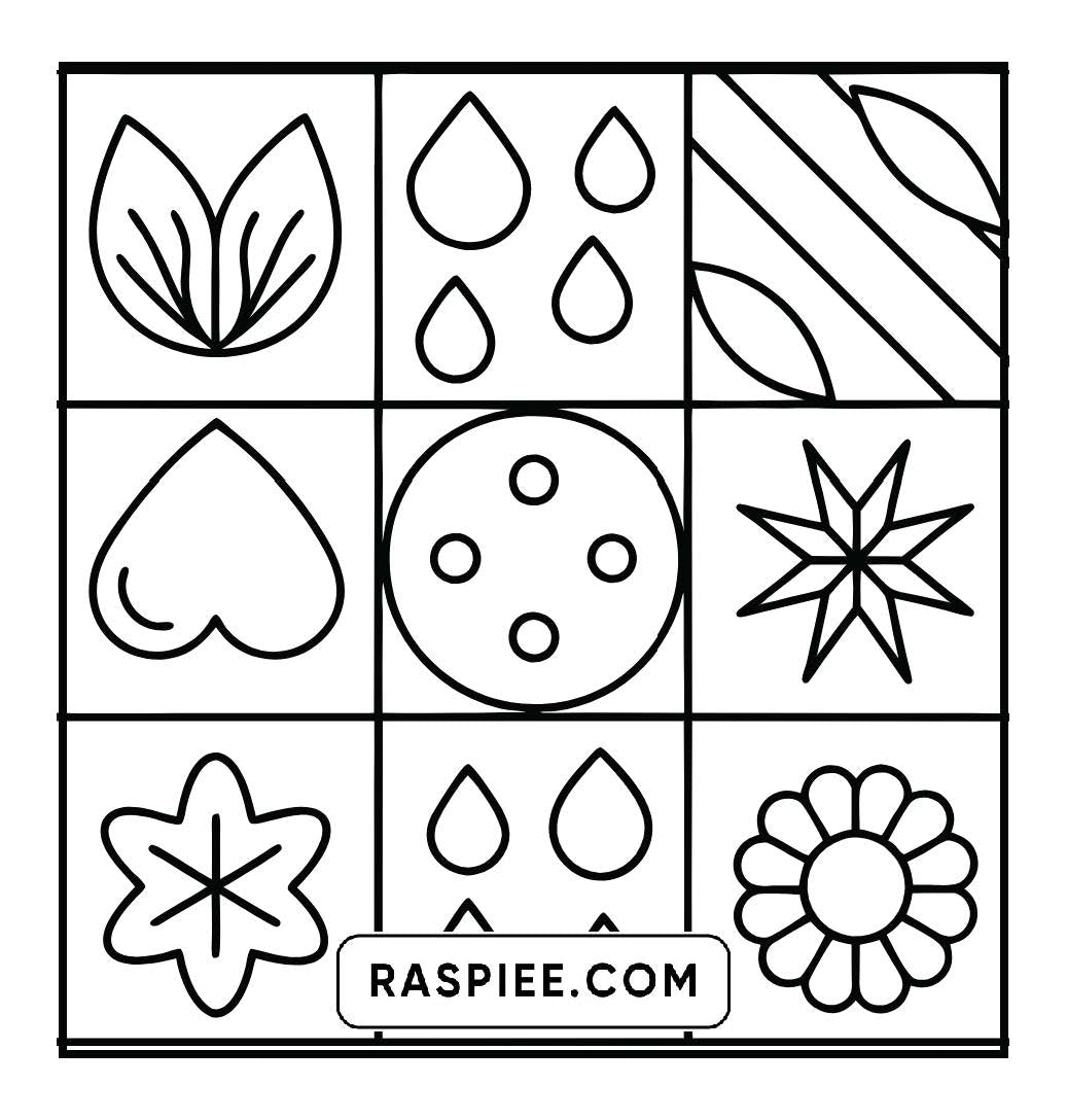 50 Bold and Easy Comfy Patterns Coloring Pages