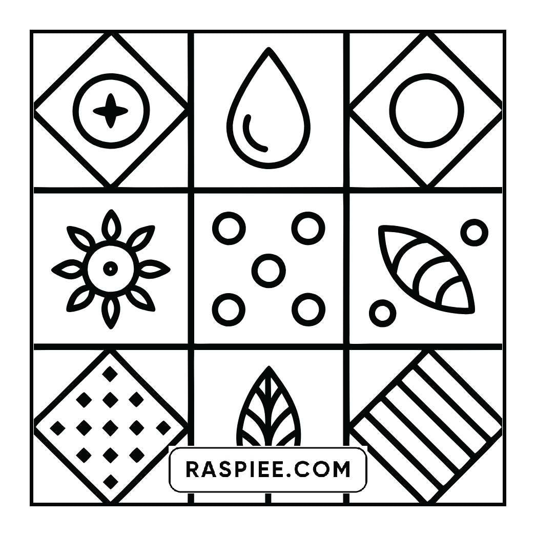 50 Bold and Easy Comfy Patterns Coloring Pages