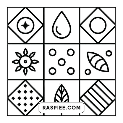 50 Bold and Easy Comfy Patterns Coloring Pages