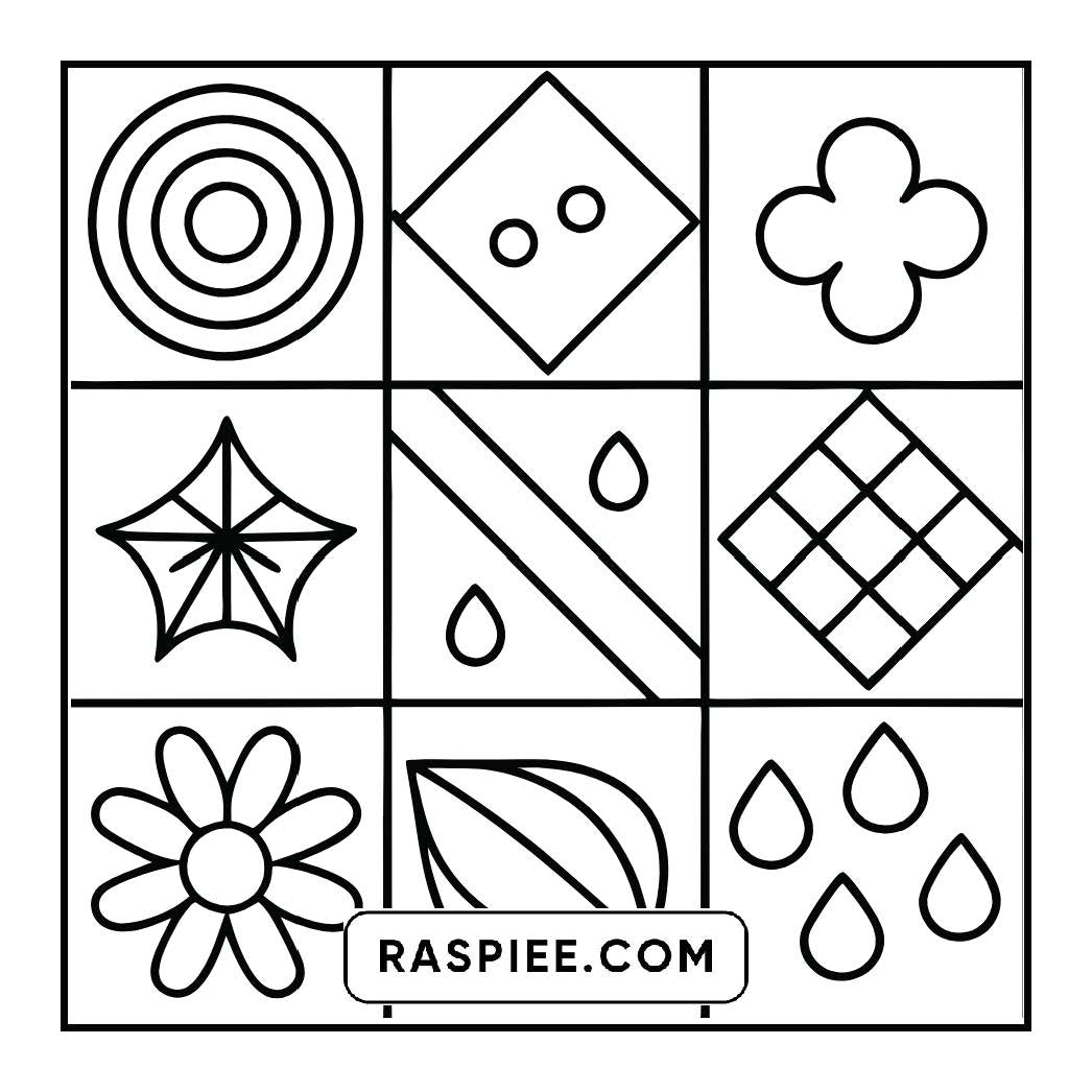 50 Bold and Easy Comfy Patterns Coloring Pages