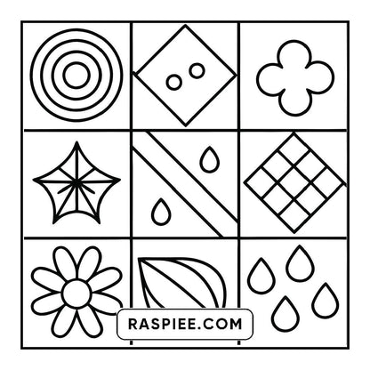 50 Bold and Easy Comfy Patterns Coloring Pages