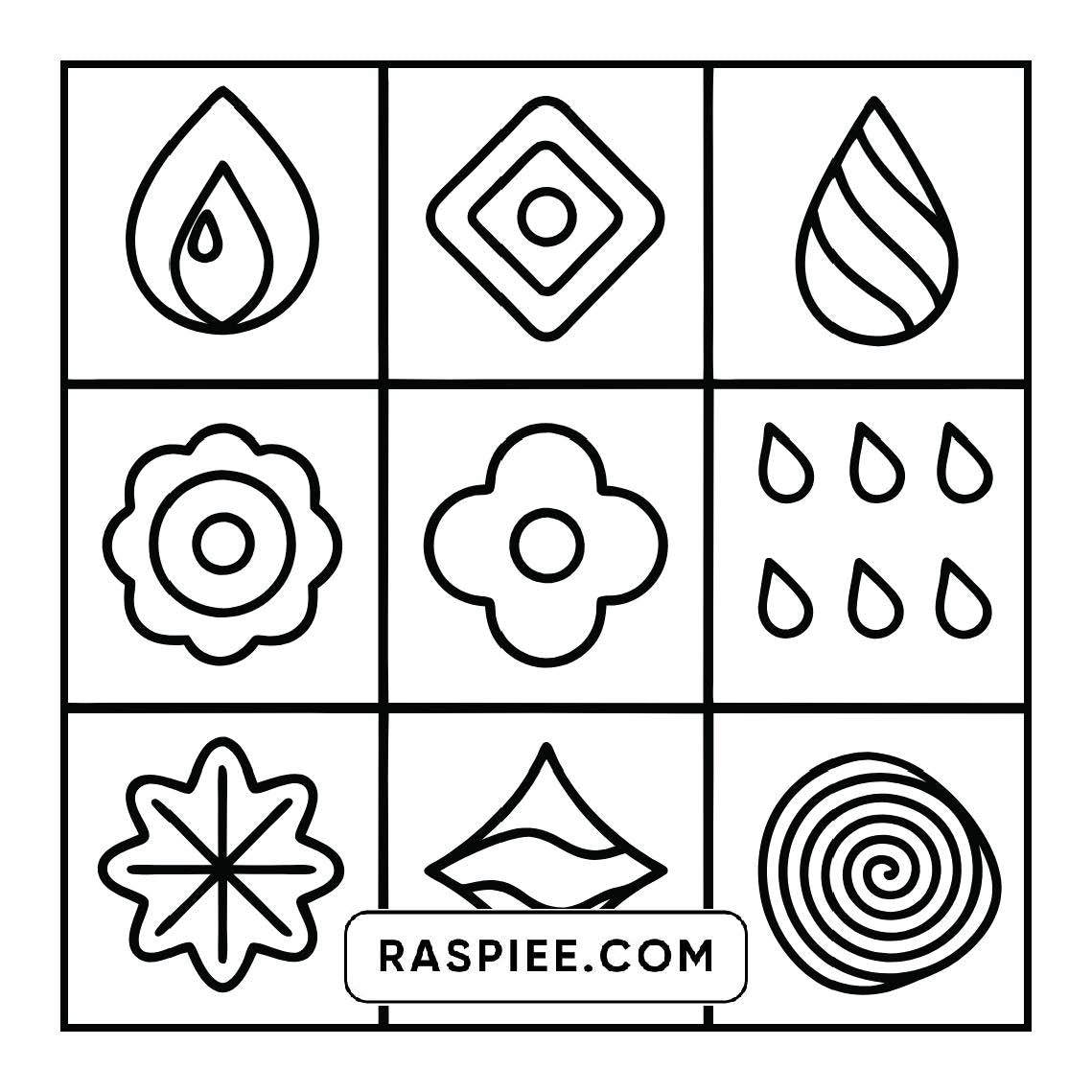 50 Bold and Easy Comfy Patterns Coloring Pages
