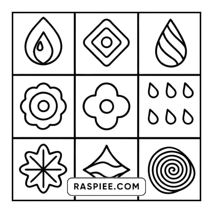 50 Bold and Easy Comfy Patterns Coloring Pages