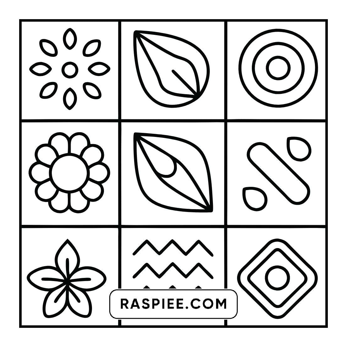 50 Bold and Easy Comfy Patterns Coloring Pages