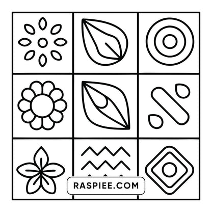 50 Bold and Easy Comfy Patterns Coloring Pages