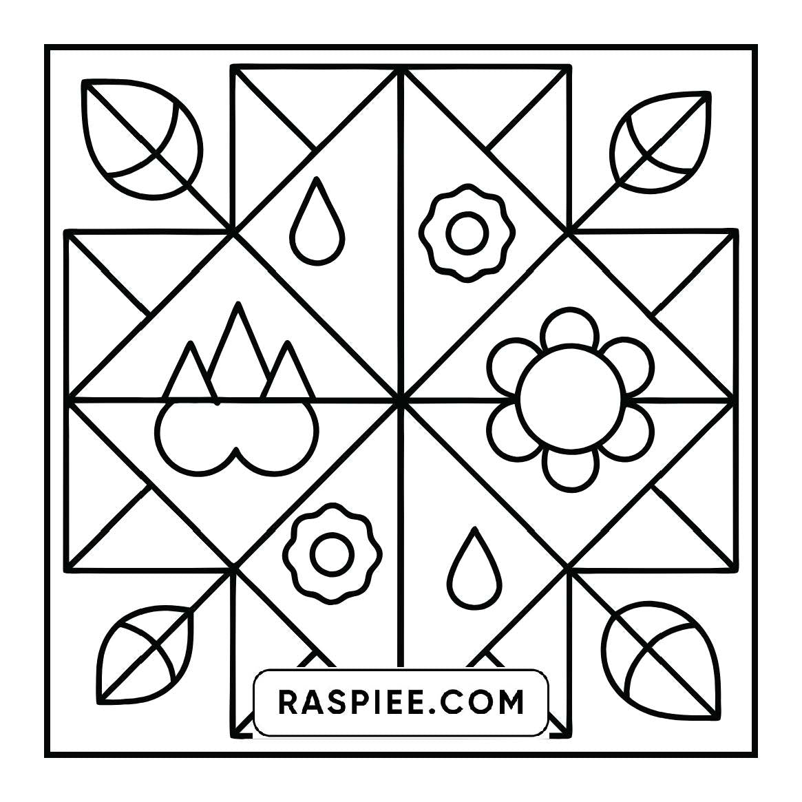 50 Bold and Easy Comfy Patterns Coloring Pages