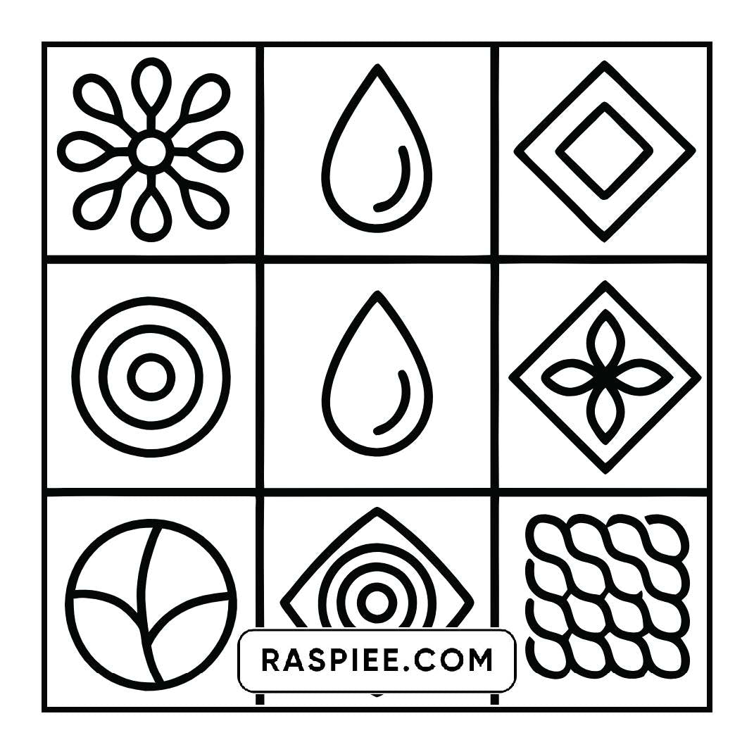 50 Bold and Easy Comfy Patterns Coloring Pages