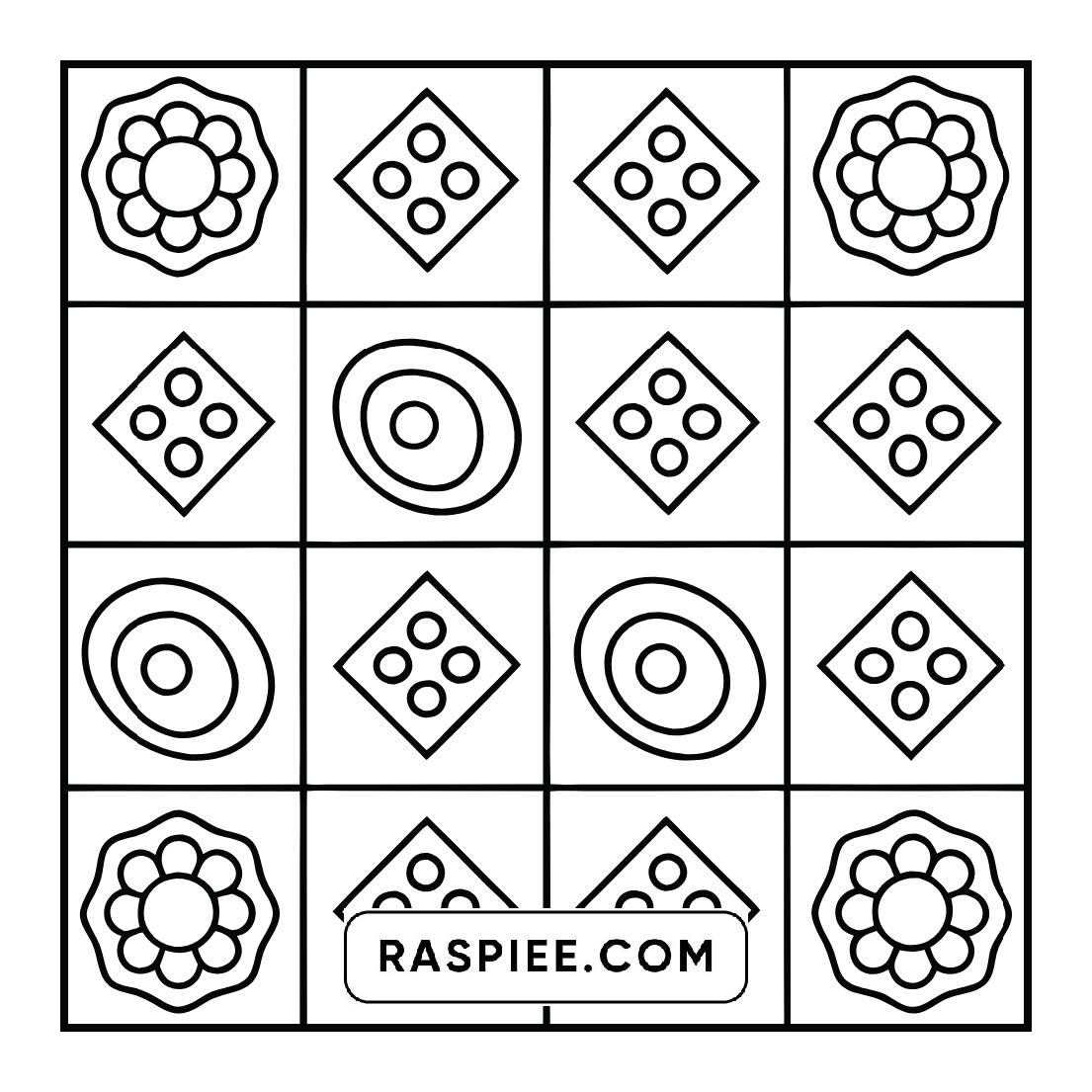 50 Bold and Easy Comfy Patterns Coloring Pages