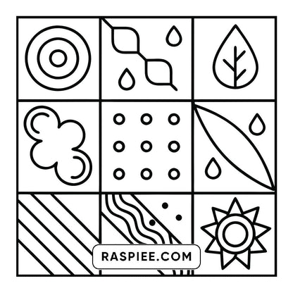 50 Bold and Easy Comfy Patterns Coloring Pages
