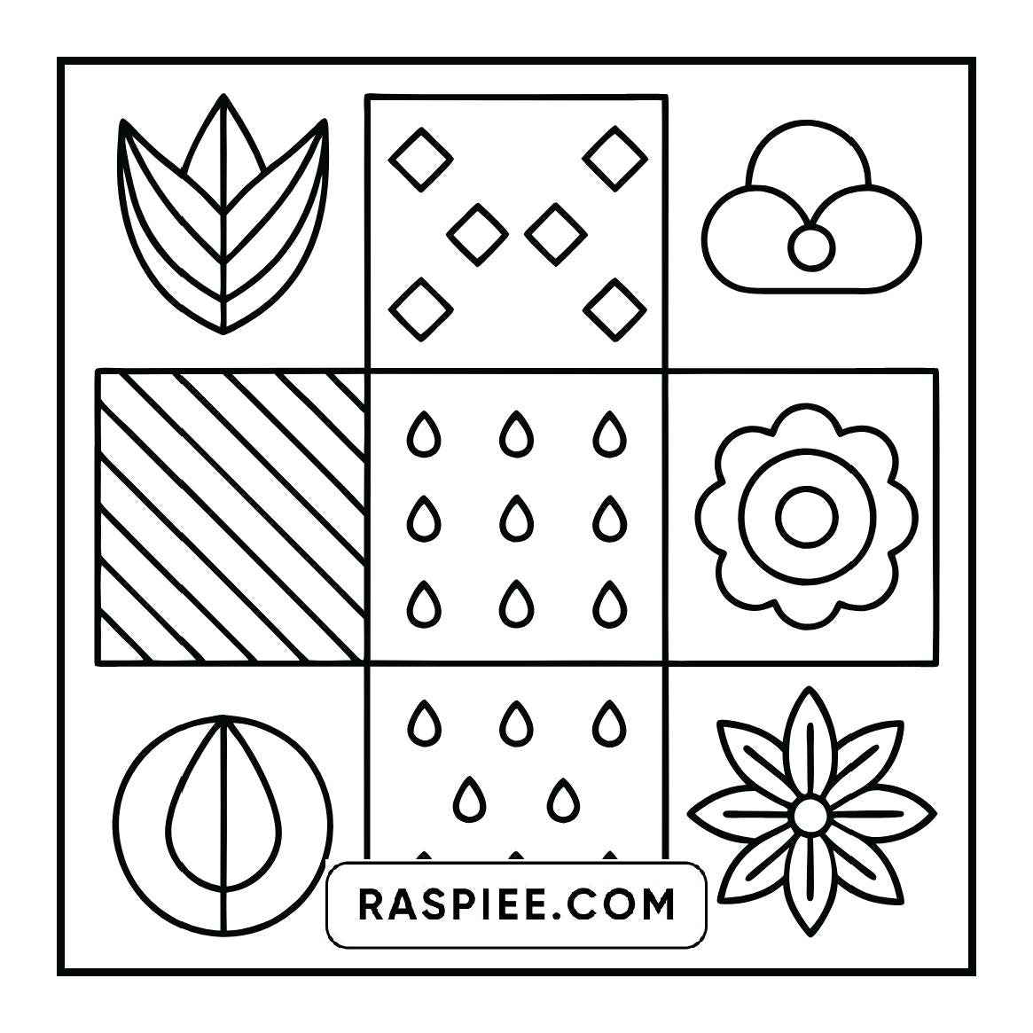 50 Bold and Easy Comfy Patterns Coloring Pages