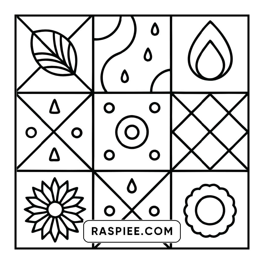 50 Bold and Easy Comfy Patterns Coloring Pages