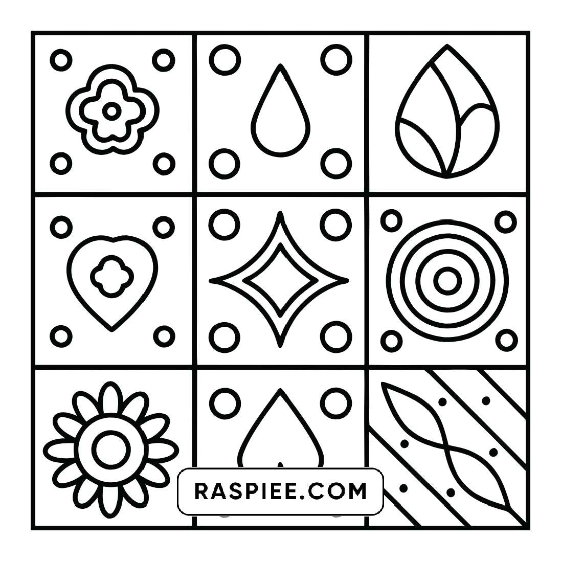 50 Bold and Easy Comfy Patterns Coloring Pages
