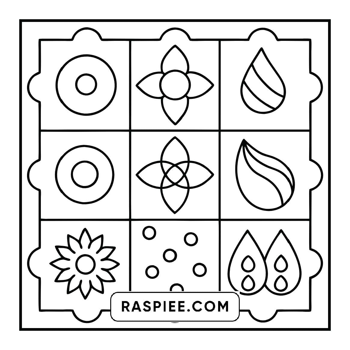50 Bold and Easy Comfy Patterns Coloring Pages