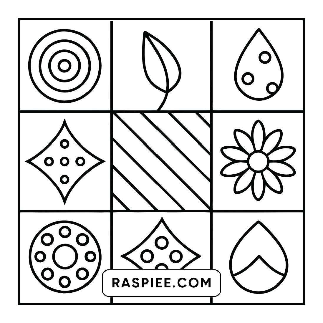 50 Bold and Easy Comfy Patterns Coloring Pages