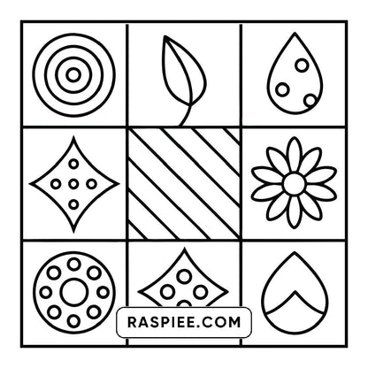 50 Bold and Easy Comfy Patterns Coloring Pages