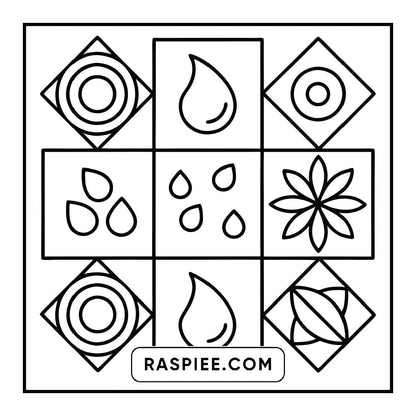 50 Bold and Easy Comfy Patterns Coloring Pages