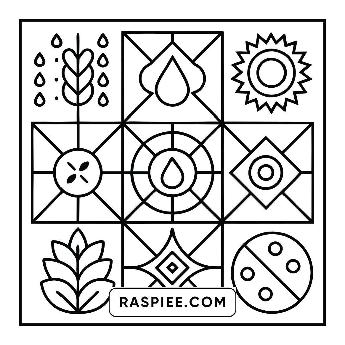50 Bold and Easy Comfy Patterns Coloring Pages