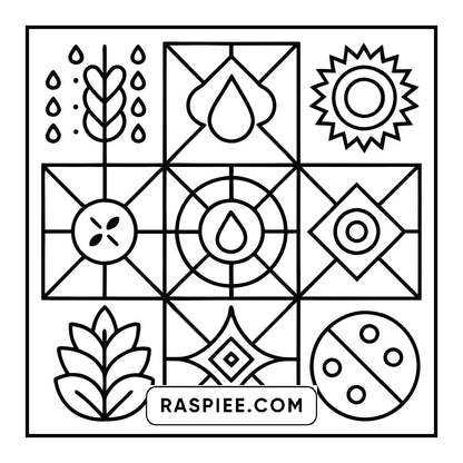 50 Bold and Easy Comfy Patterns Coloring Pages