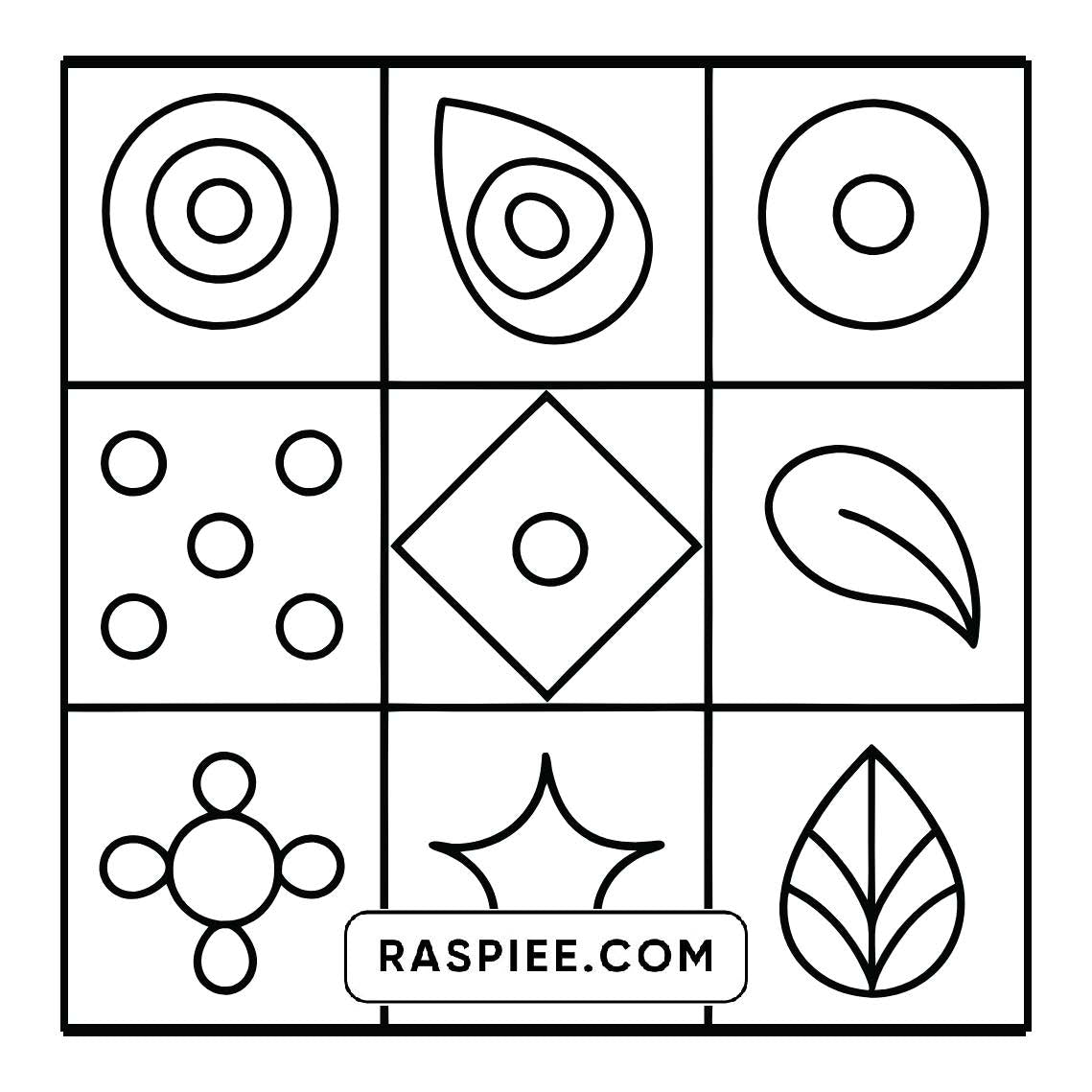 50 Bold and Easy Comfy Patterns Coloring Pages