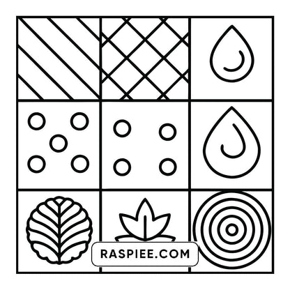 50 Bold and Easy Comfy Patterns Coloring Pages