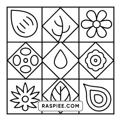 50 Bold and Easy Comfy Patterns Coloring Pages