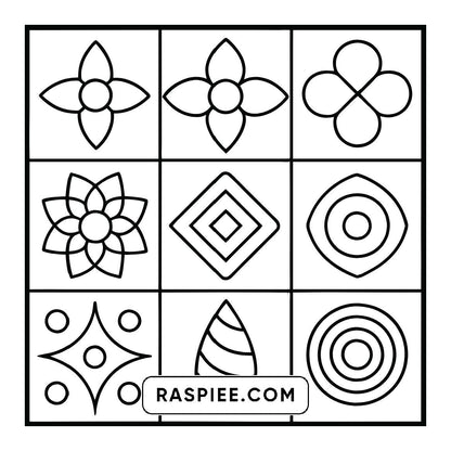 50 Bold and Easy Comfy Patterns Coloring Pages