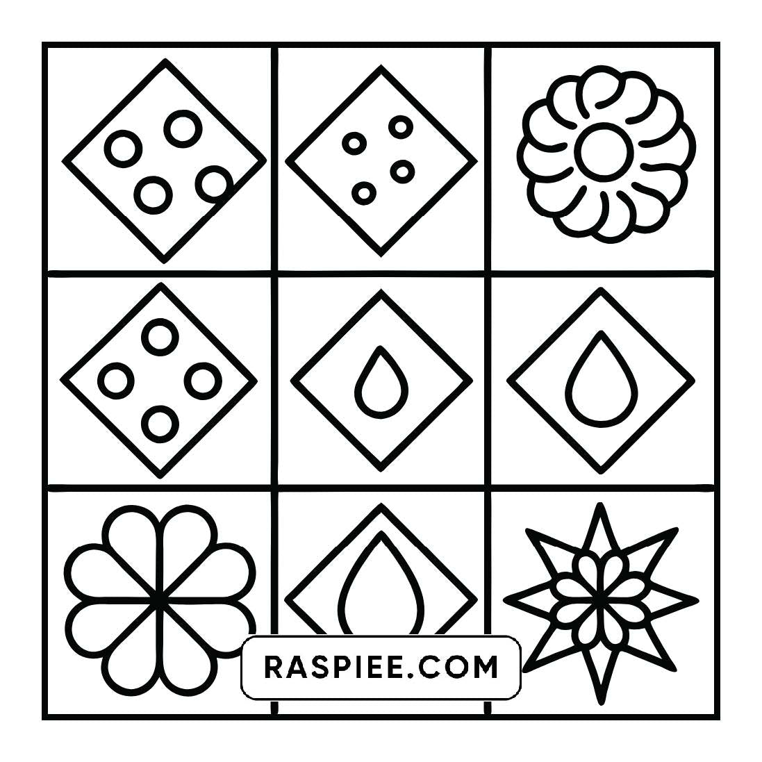 50 Bold and Easy Comfy Patterns Coloring Pages