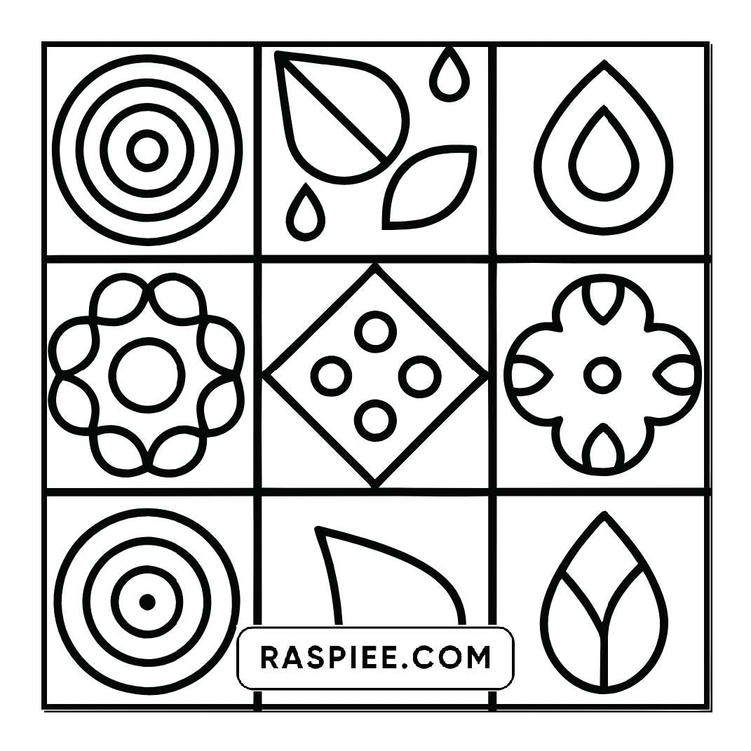 50 Bold and Easy Comfy Patterns Coloring Pages