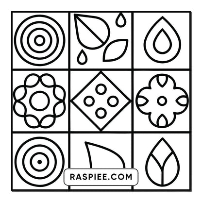 50 Bold and Easy Comfy Patterns Coloring Pages
