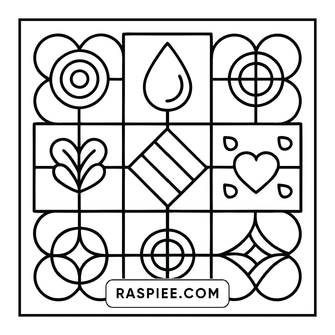 50 Bold and Easy Comfy Patterns Coloring Pages