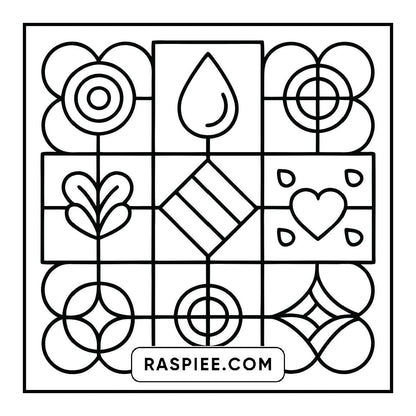 50 Bold and Easy Comfy Patterns Coloring Pages