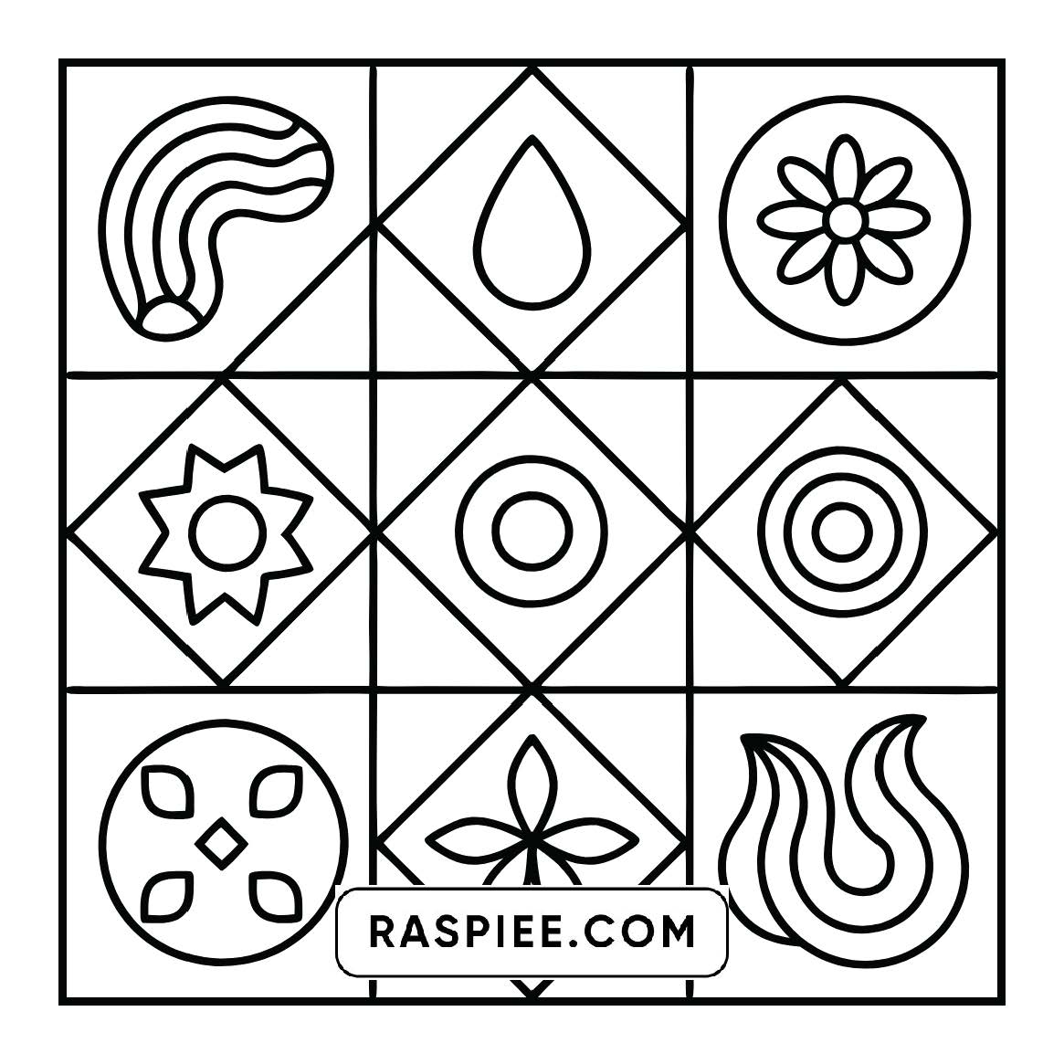 50 Bold and Easy Comfy Patterns Coloring Pages