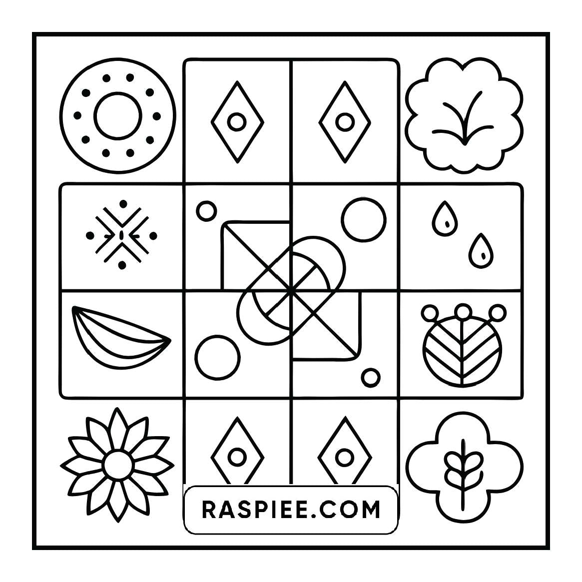 50 Bold and Easy Comfy Patterns Coloring Pages
