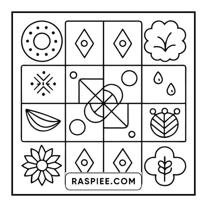 50 Bold and Easy Comfy Patterns Coloring Pages