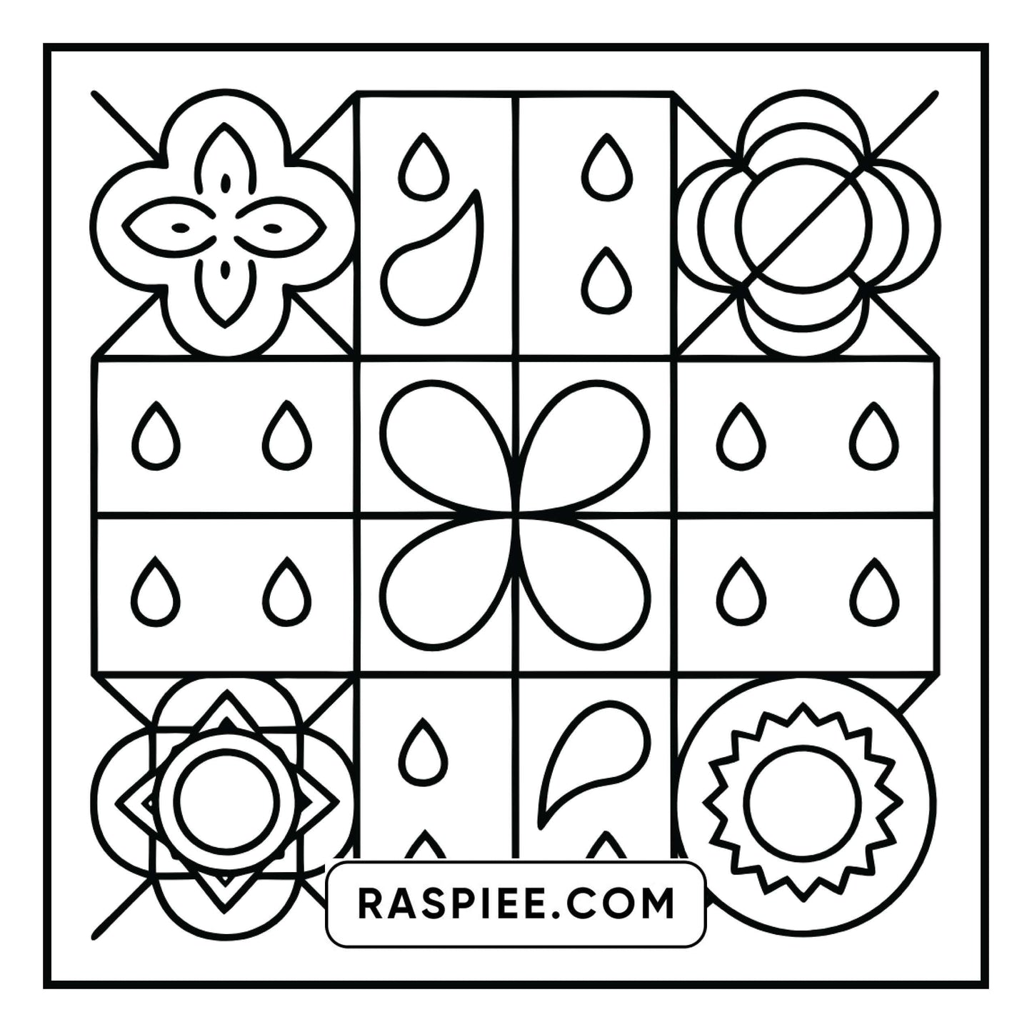 50 Bold and Easy Comfy Patterns Coloring Pages