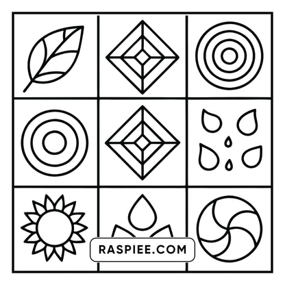 50 Bold and Easy Comfy Patterns Coloring Pages