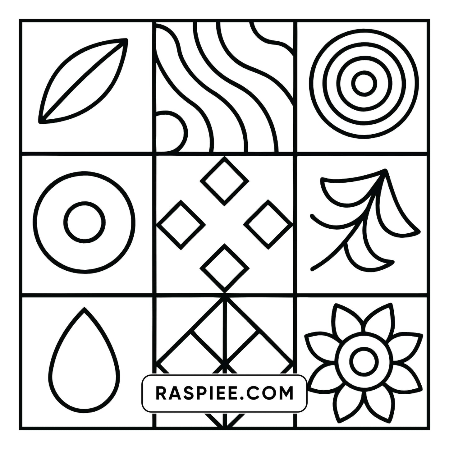 50 Bold and Easy Comfy Patterns Coloring Pages