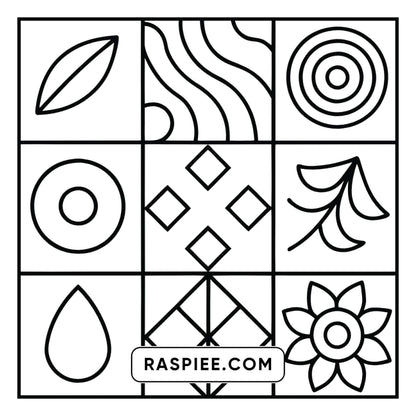 50 Bold and Easy Comfy Patterns Coloring Pages