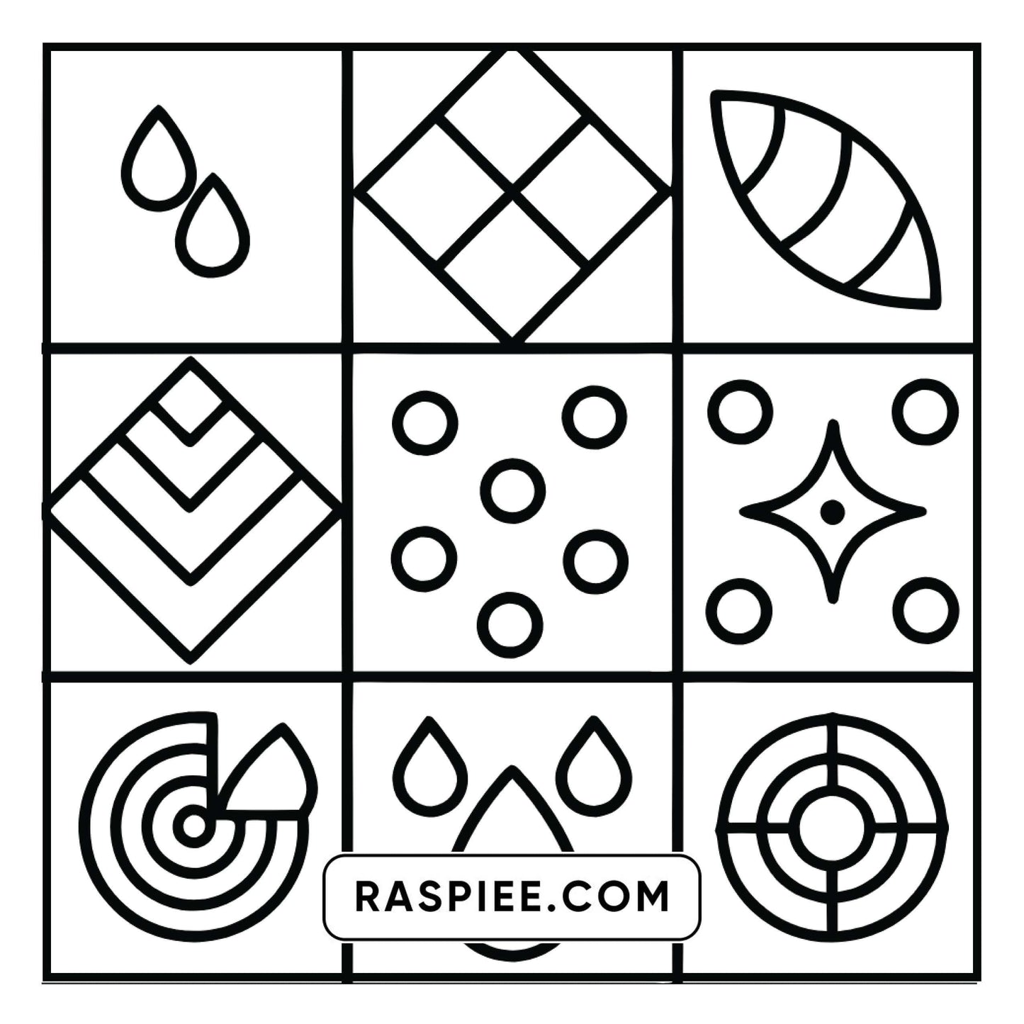 50 Bold and Easy Comfy Patterns Coloring Pages
