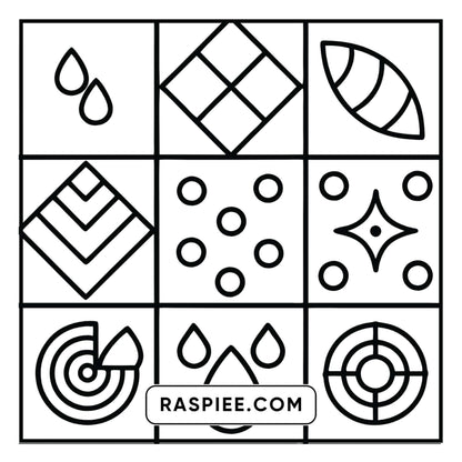 50 Bold and Easy Comfy Patterns Coloring Pages