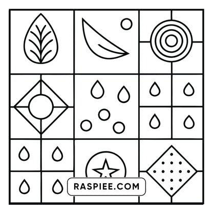 50 Bold and Easy Comfy Patterns Coloring Pages