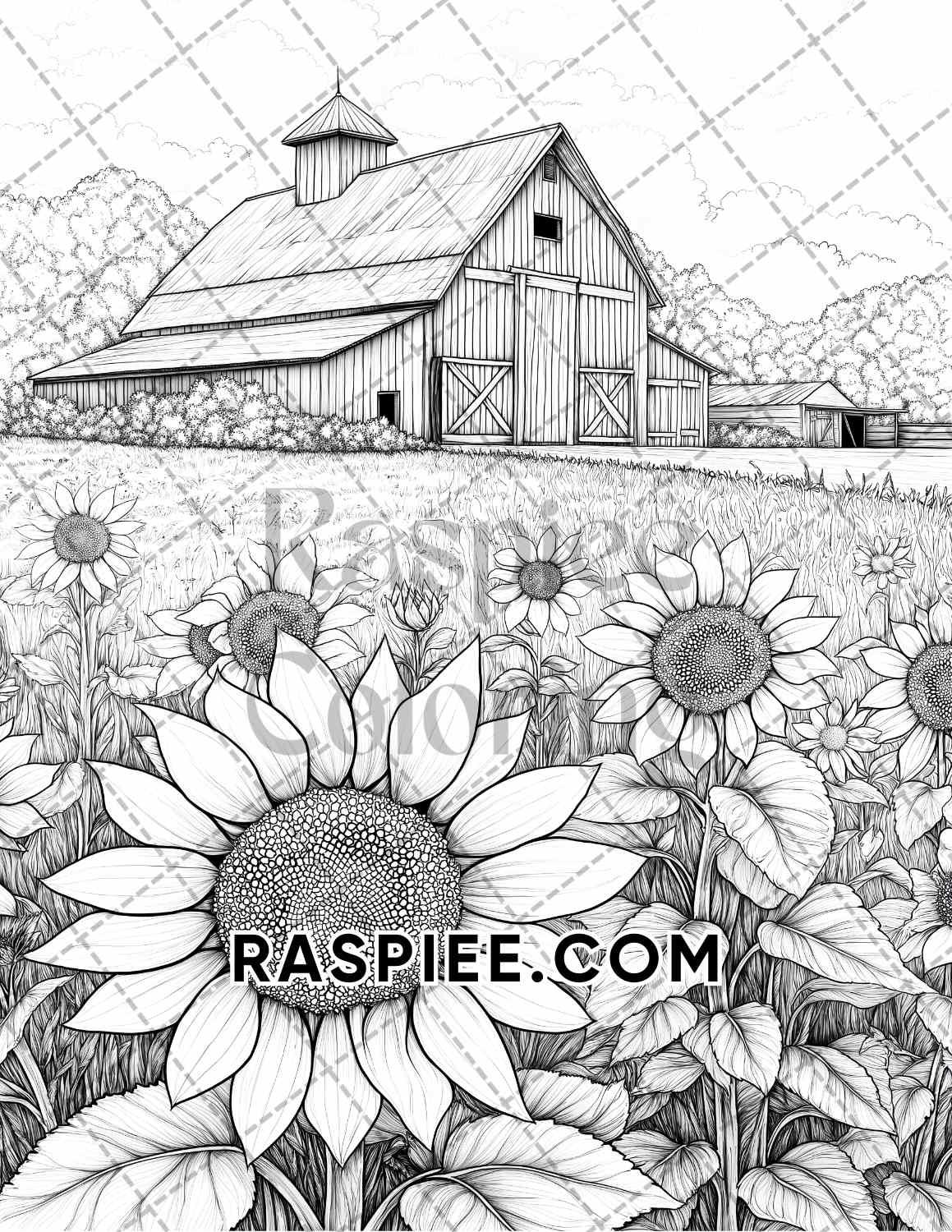 Autumn Charm Adult Coloring Pages Printable PDF Instant Download