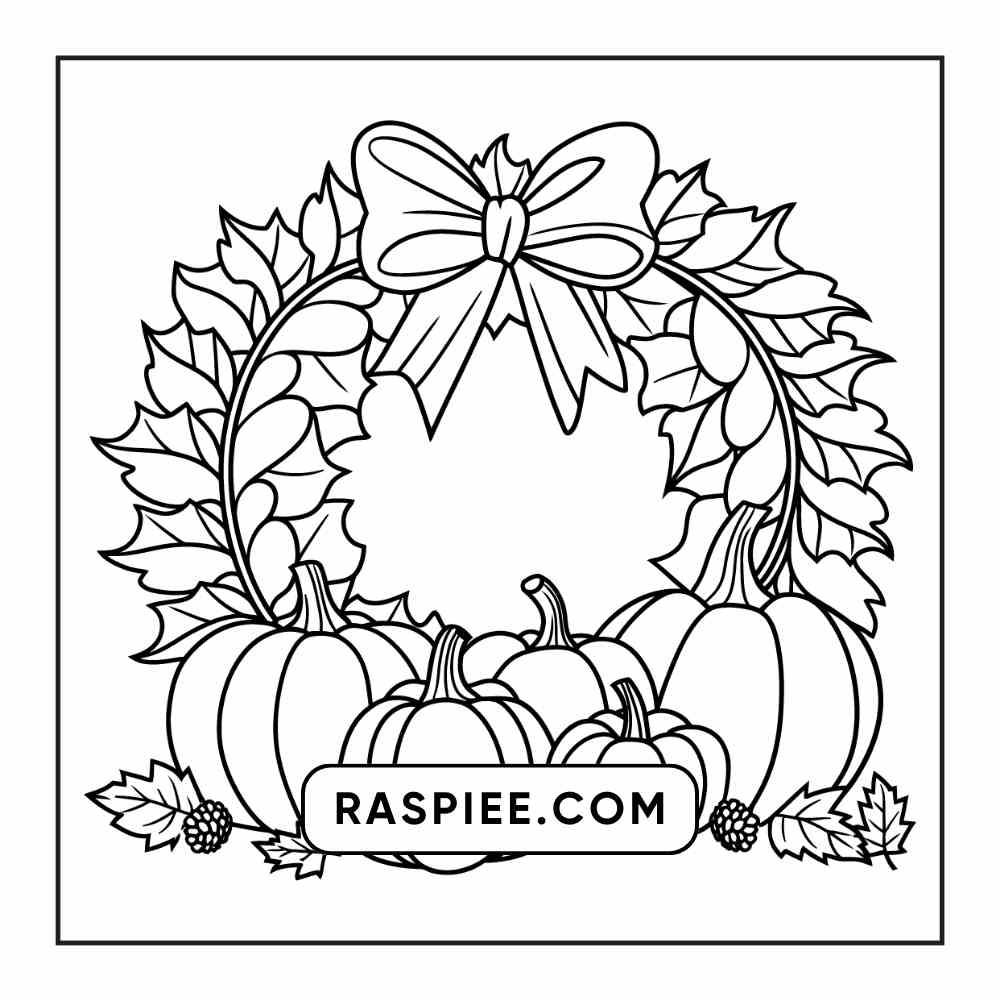 76 Bold and Easy Fall Vibes Coloring Pages Printable PDF Instant Download